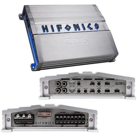 HIFONICS Hifonics ZG12004 Zeus Gamma Series 1200W 4 Channel 4 ohm Car Audio Amplifier ZG12004